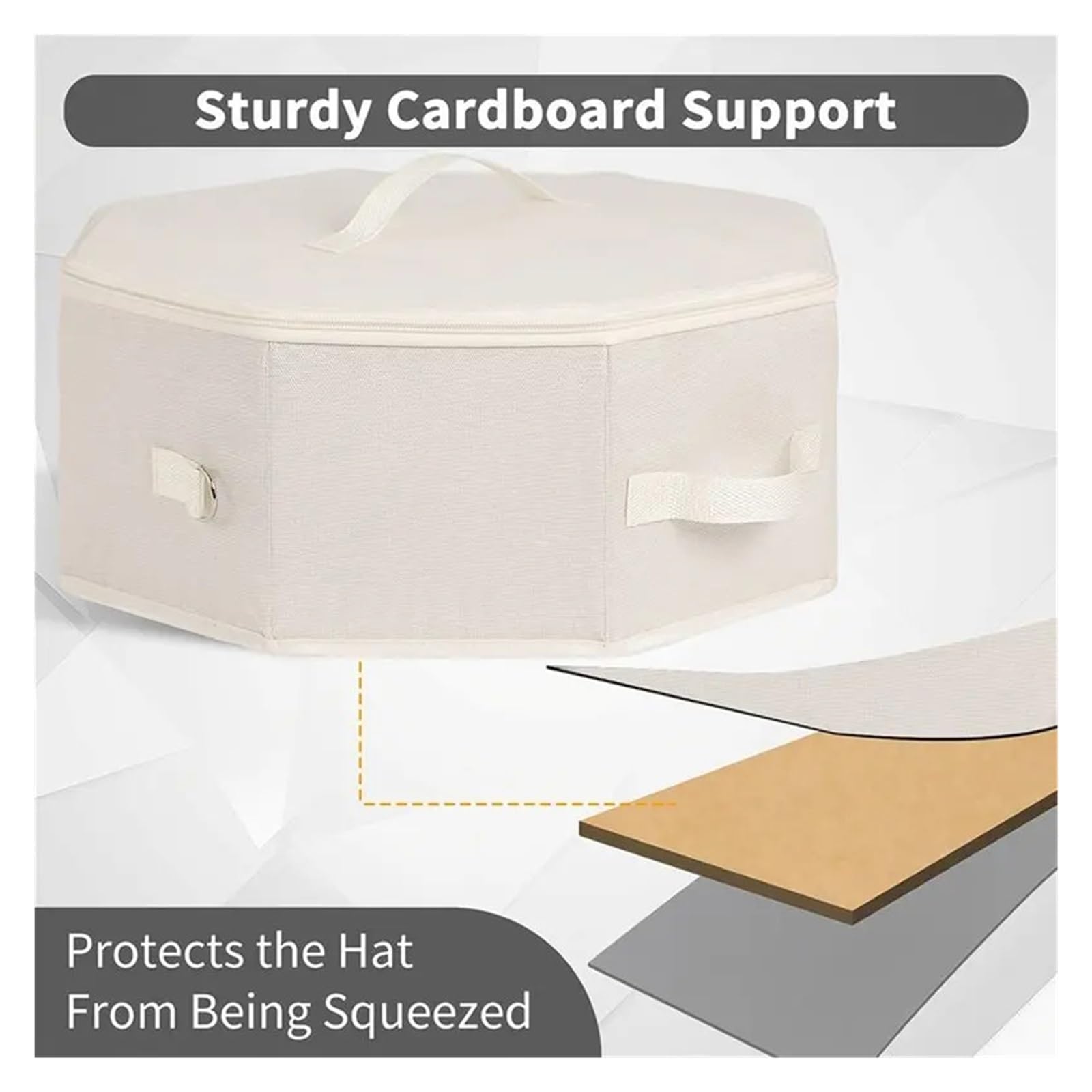 Caja para sombreros de vaquero Caja for sombreros octogonal plegable