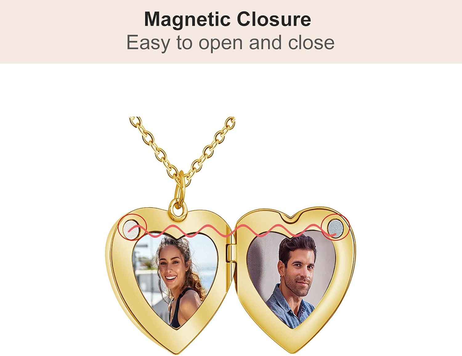 Love Heart Locket Necklace that Holds Picture Engraved Custom Photo Necklace Personalized Picture Lockets Necklaces Jewelry Birthday Memorial Gifts for Women Girls Mother Daughter