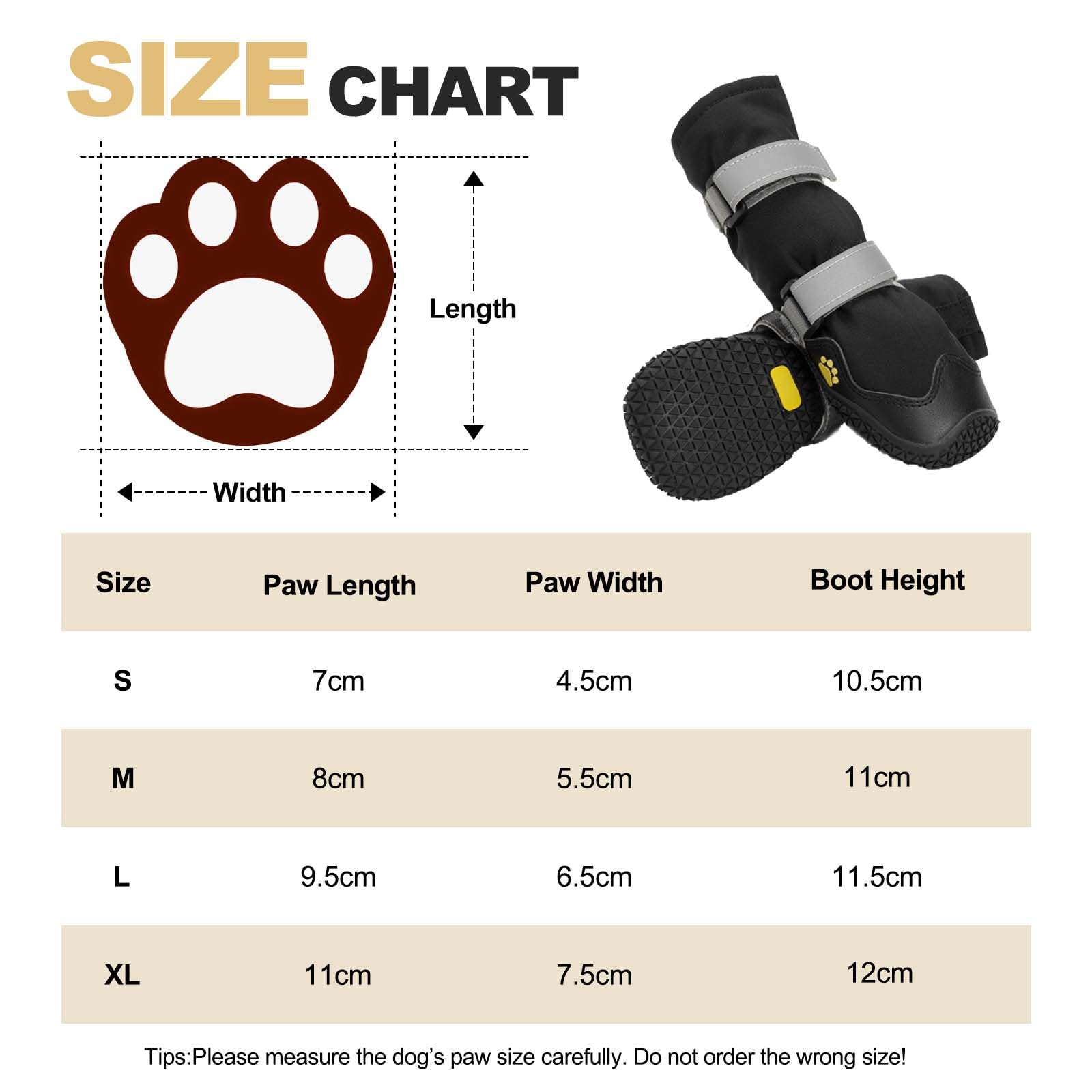 Scarpette Cane Antiscivolo con Cinghie Riflettenti, Alti Stivali per Cani Impermeabili, Suola in Gomma per Cani, Protezione Delle Zampe per Cani Piccoli Medi Grandi 4 Pezzi(XL, Nero)