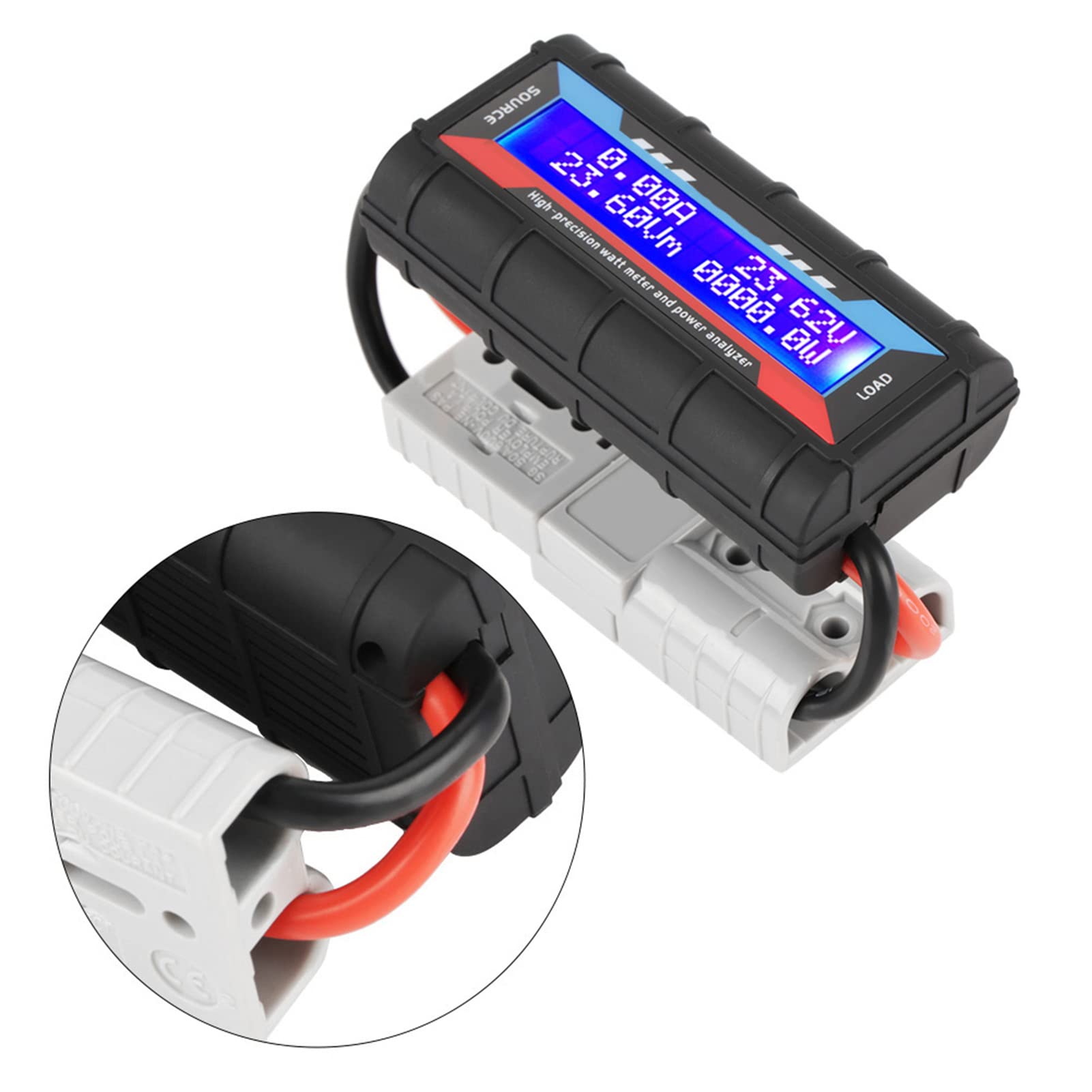 8 V ~ 60 V Hohe Präzision Watt Meter Spannung Amp Meter Power Analyzer Checker Analyzer Leistungsüberwachung mit LCD Bildschirm für RC, batterie, Solar, Wind Power(130A)