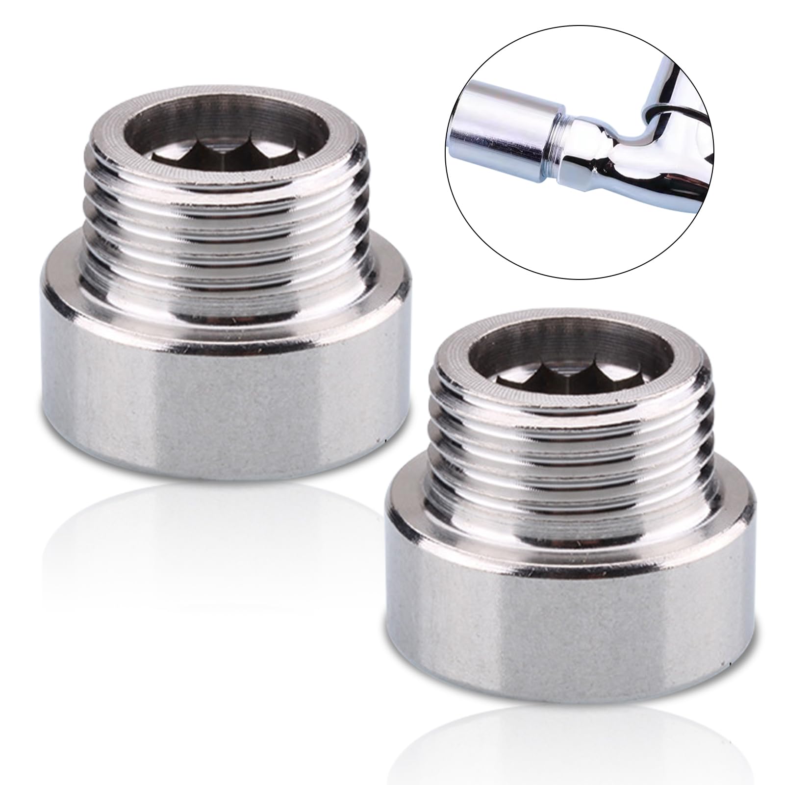 2 Stück Messing Hahnverlängerung 100 mm, DN15 Gewindeverlängerung 1/2 2 Stück Messing Hahnverlängerung 100 mm, DN15 Gewindeverlängerung 1/2
