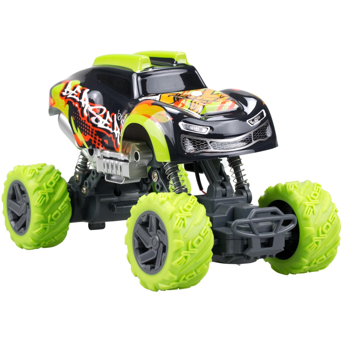 Exost Voiture Télécommandée-​X Crawler 2,​4Ghz-​Batterie Rechargeable-​Suspensions Avant et Arrière-​Jouet pour Enfant-​Dès 5 Ans, 20634, Multicolor