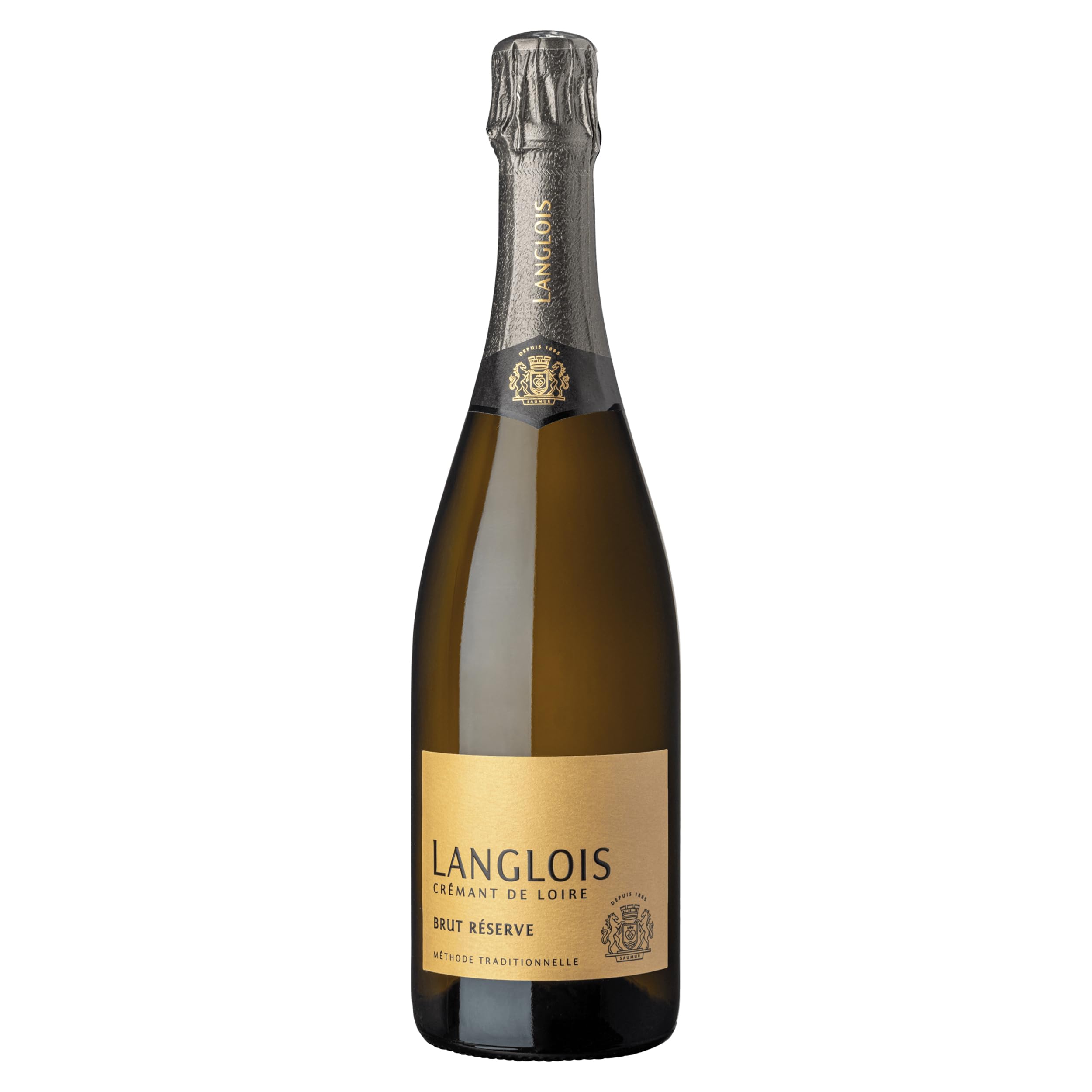 Langlois Crémant de Loire Brut Réserve trocken Weisswein Schaumwein Frankreich inkl. FeinWert E-Book (1 x 0.75 l)