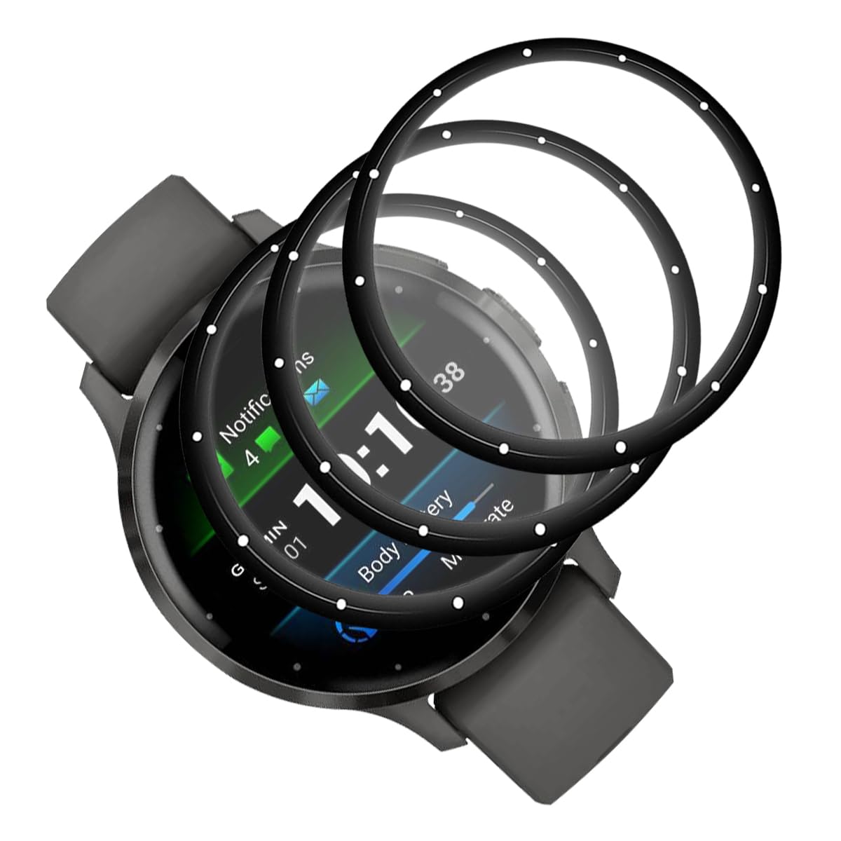 Pellicola Protettiva In Vetro Temperato 3D Per Garmin Venu 4 41mm – Kit 3 Pezzi TPU Flessibile, Anti-Graffio, HD E Senza Bolle
