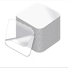 FEDORA 20pcs Large Double Sided Adhesive Pads for Mounting, Two Sided Precut Squares Tape Super Strong Heavy Duty Washable Sticky Patch for Walls Hanging Nano Gel Clear Double Sided Sticky Tape