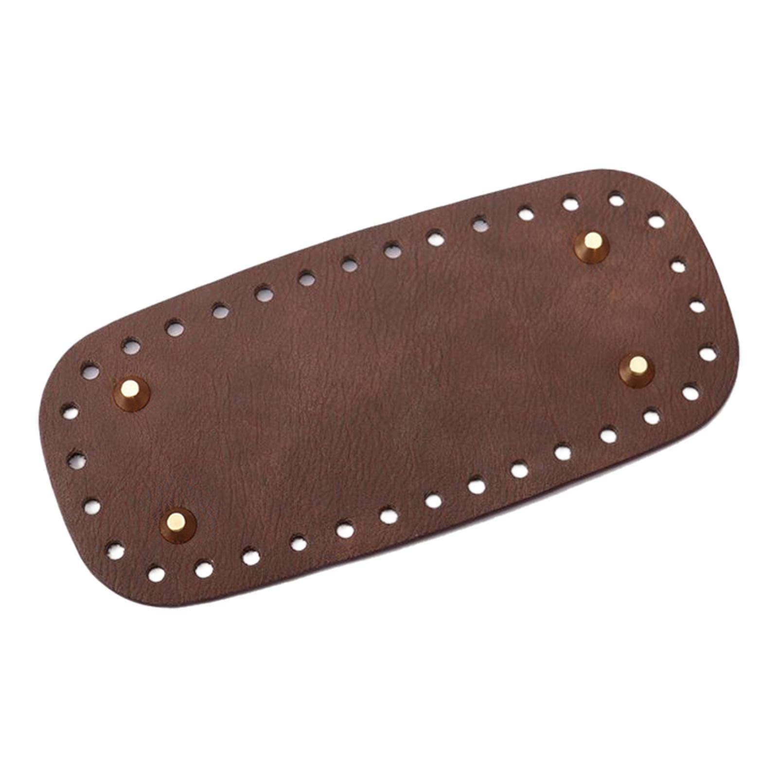 CALANDIS® DIY Crochet Bag Bottom Pad with Holes Purse Bottom Base Pu Leather 9Cmx20Cm-picture-21