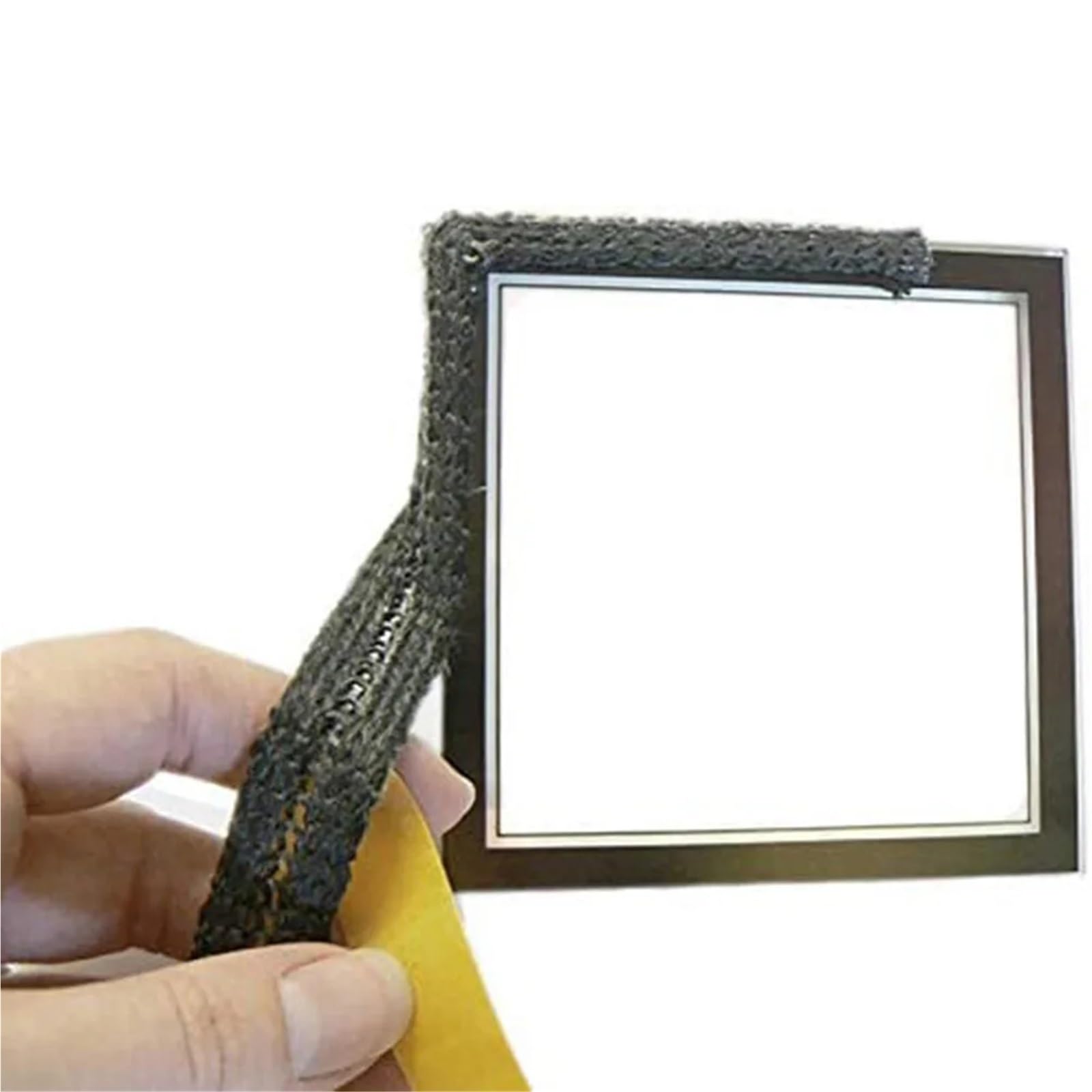 Guarnizione Stufa a Legna Corda for stufa piatta nera da 20/25 mm x 2 m | Guarnizione autoadesiva in fibra di vetro for camino, guarnizione for porta del camino(25mmx2m)