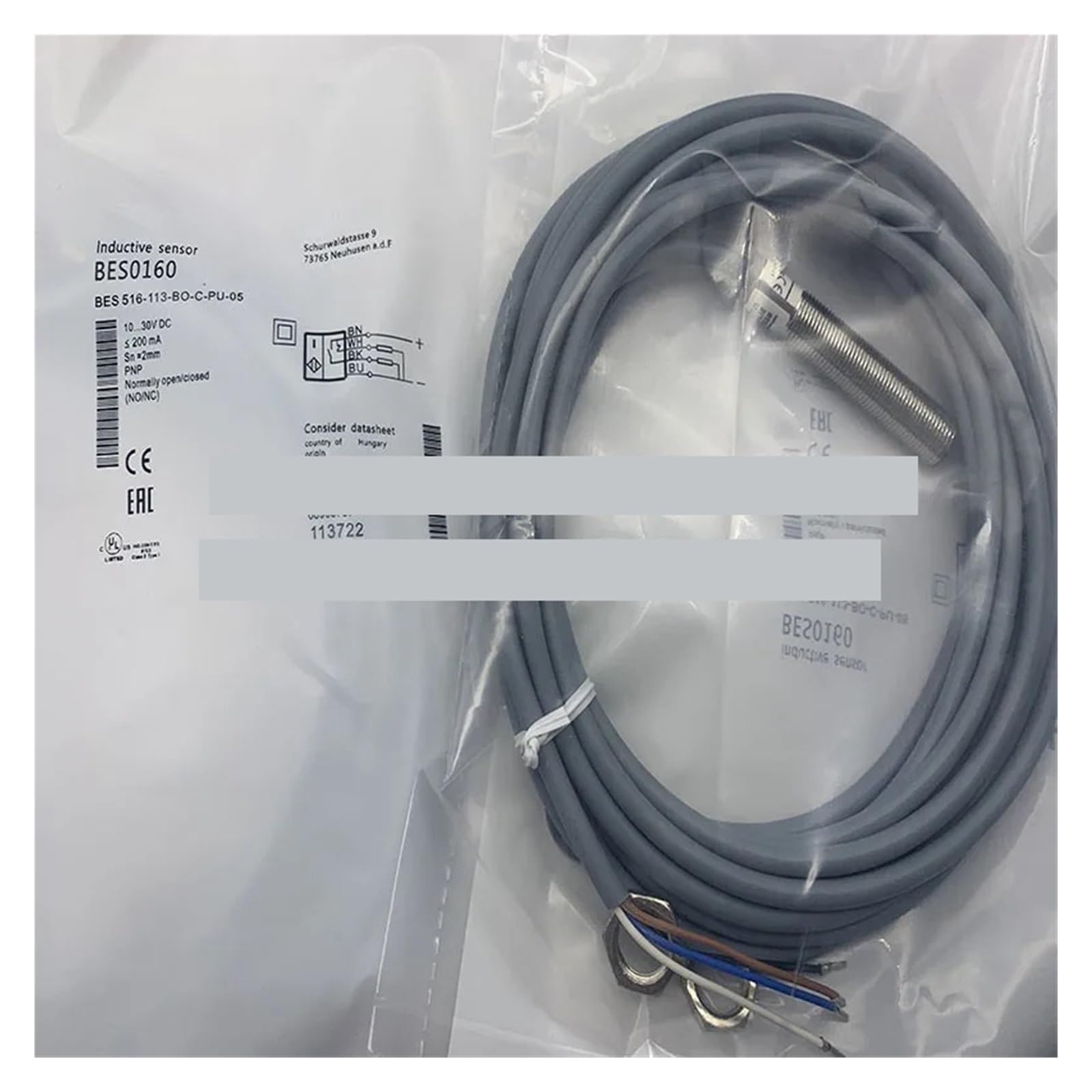 Capteur BES 516-113-BO-C-PU-03 à haute sensibilité pour automatismes industriels