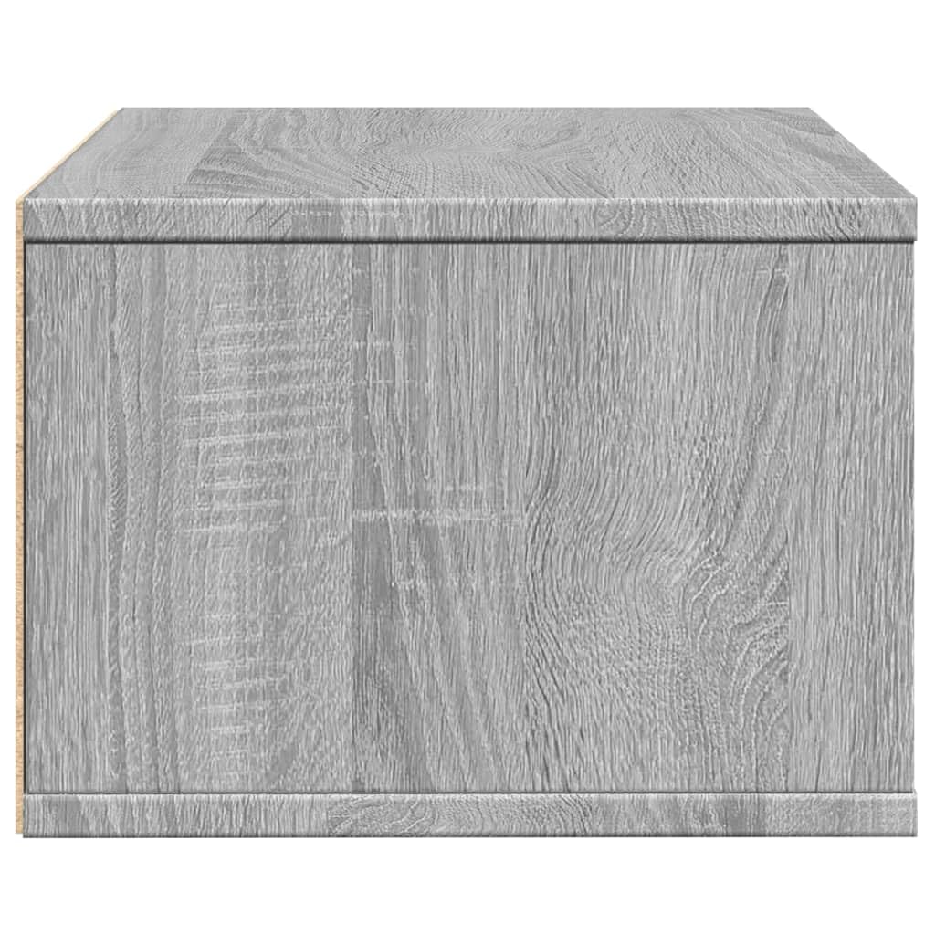 Druckerständer Grau Sonoma 40x32x22,5 cm Holzwerkstoff Beistelltisch für Büro Wohnzimmer Schlafzimmer