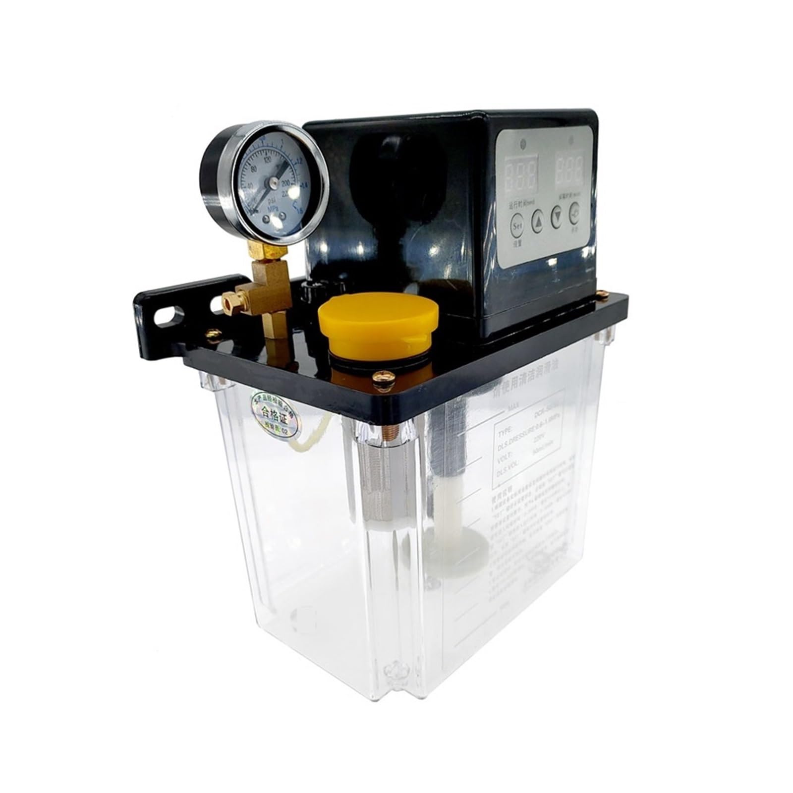 Bomba De Lubricación Automática 1 Bomba de lubricación electromagnética de 2 l, Bomba de lubricante, Bomba de Aceite lubricante automática