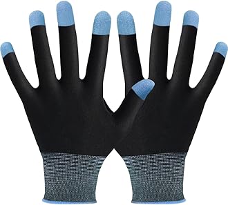 Touchscreen Gloves for Sweaty Hands, High-Sensitive Anti-Sweat Breathable Seamless Gaming Gloves for Tablet iPad/Mobile Phone PUBG Game Controller