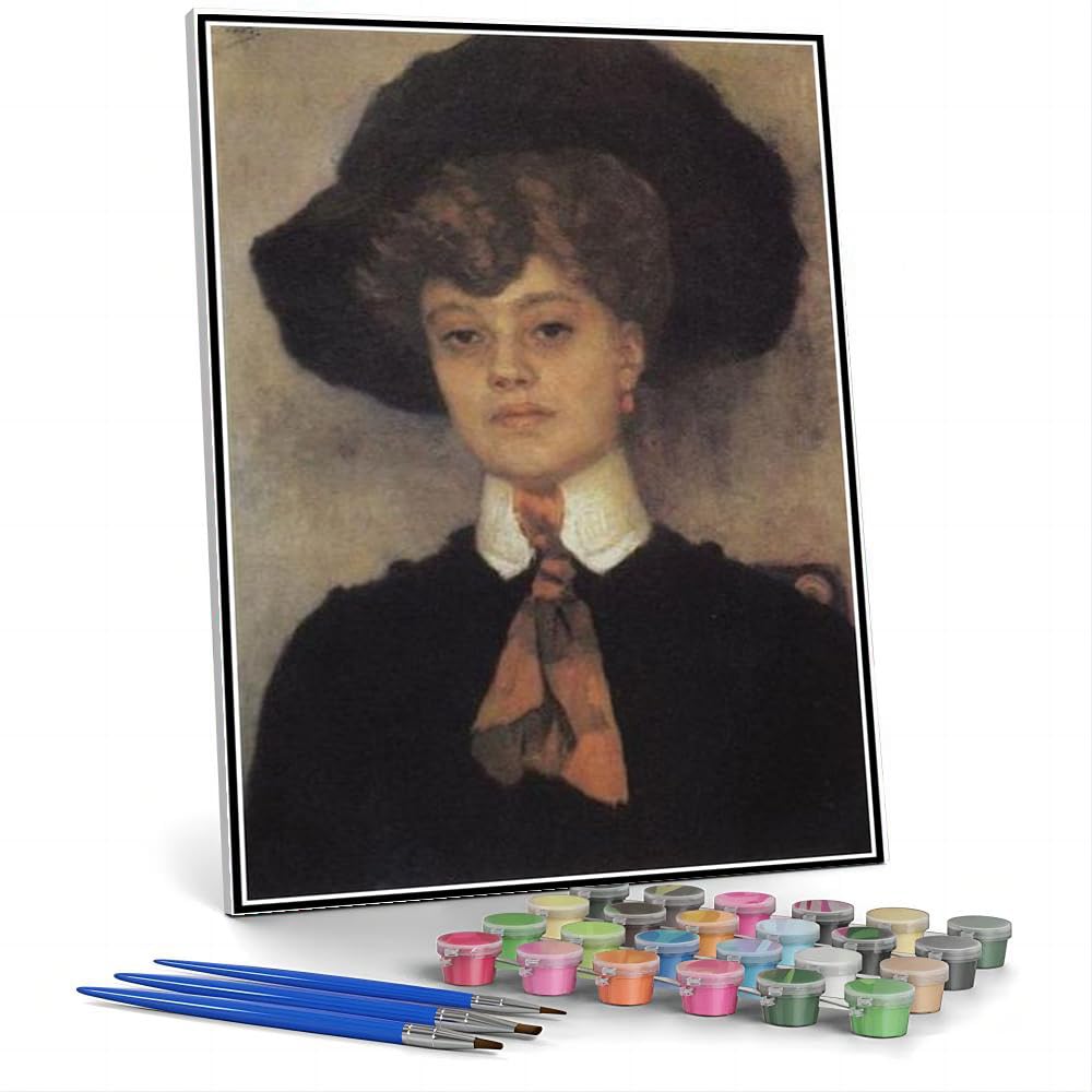 Amazon | DIY 数字油絵 ヴァシリー・スリコフによる女性の肖像画