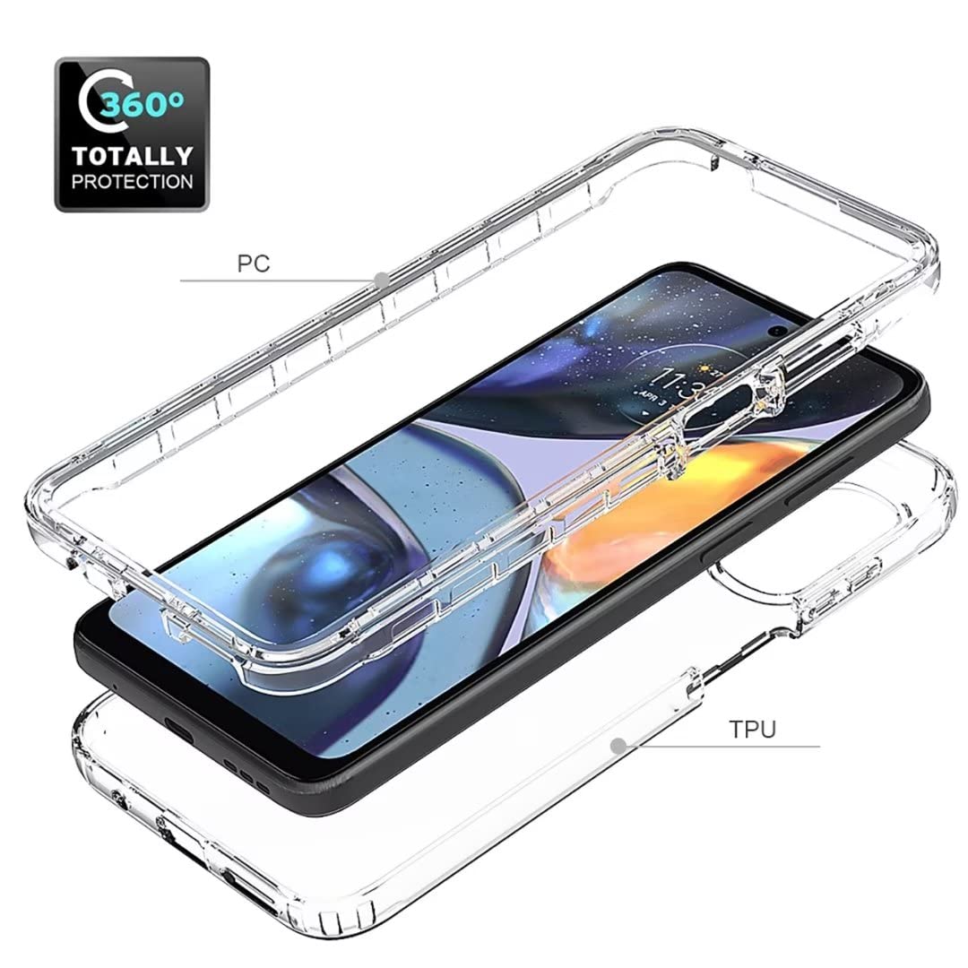 JIAFEI Cover per Motorola Moto G22 Custodia Protettiva in TPU Morbida