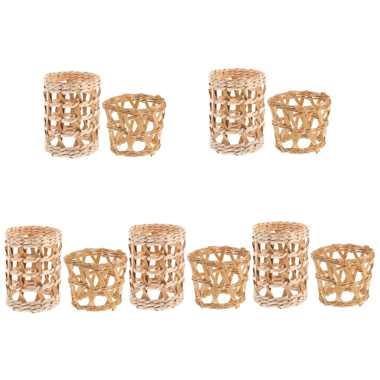 YARNOW 10piezas Funda De Vaso De Natural Creativos para Copas Aislante Térmico y Antideslizante Decoración Artesanal para Hogar y Oficina