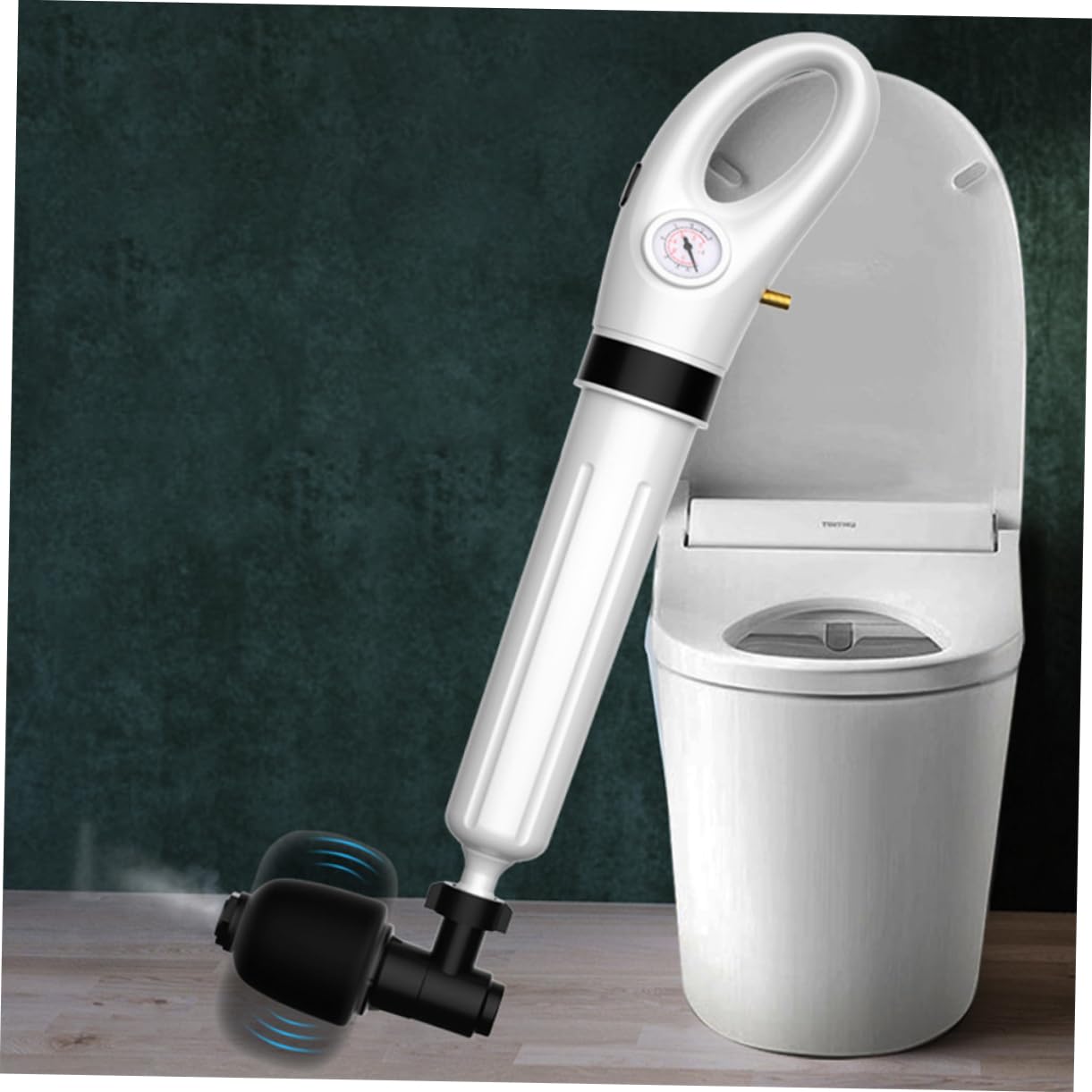 SHINEOFI Déboucheur de Toilettes Puissant en Plastique Tête Tourbillonnante, Ventouse Flexible pour Canalisation, Usage Domestique