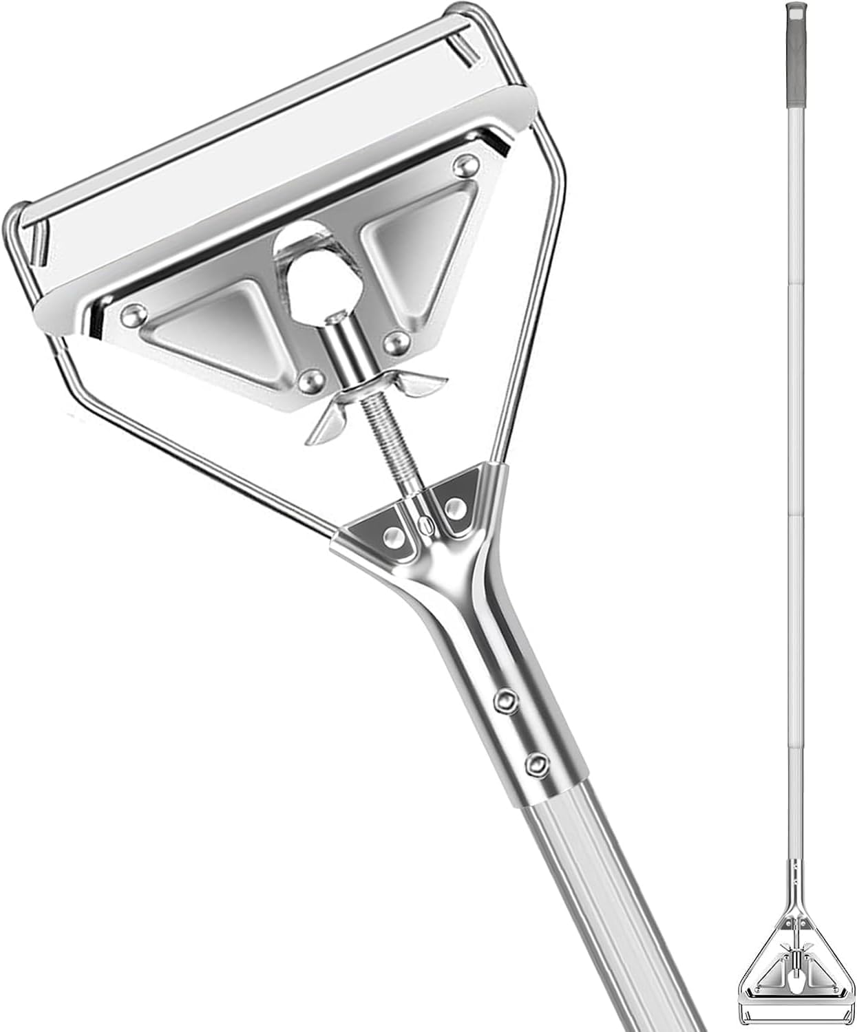 SOBONNE Commercial Mop Handle Heavy Duty,Industrial Metal Mop Stick Replacement for Home, Garage, Office, Workshop,Warehouse Floor Cleaning