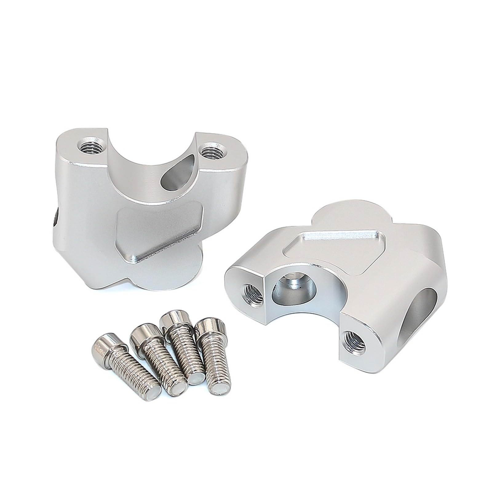 Motorcycle Handlebar Riser Motorcycle Handlebar Riser Clamp Fit For Honnda CB500X CB500F CB400X CB400F Handle Bar Drag Extend Adapter (Color : Silver)