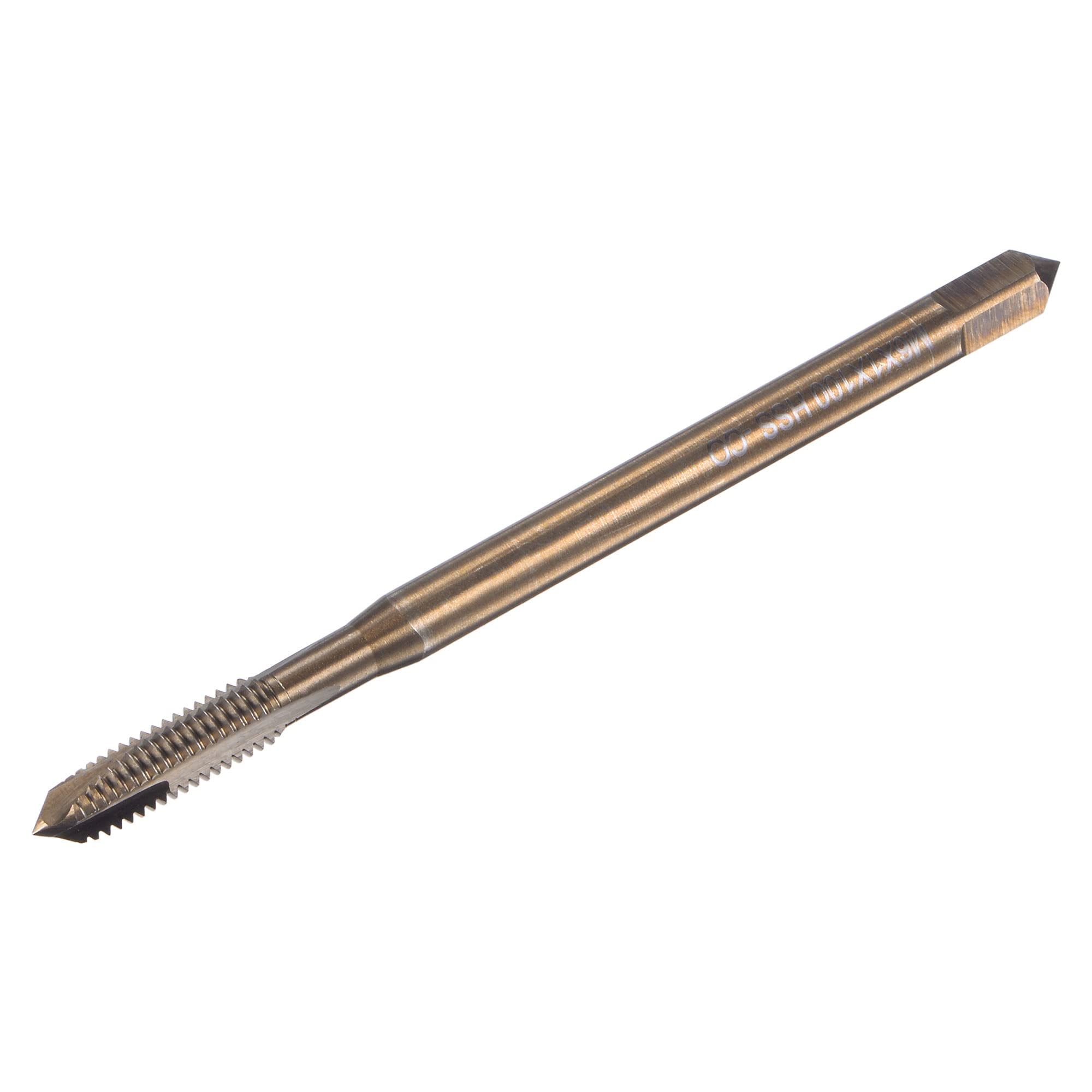 Macho de rosca M6 cobalto uxcell HSS para evitar roturas en roscado de metales duros