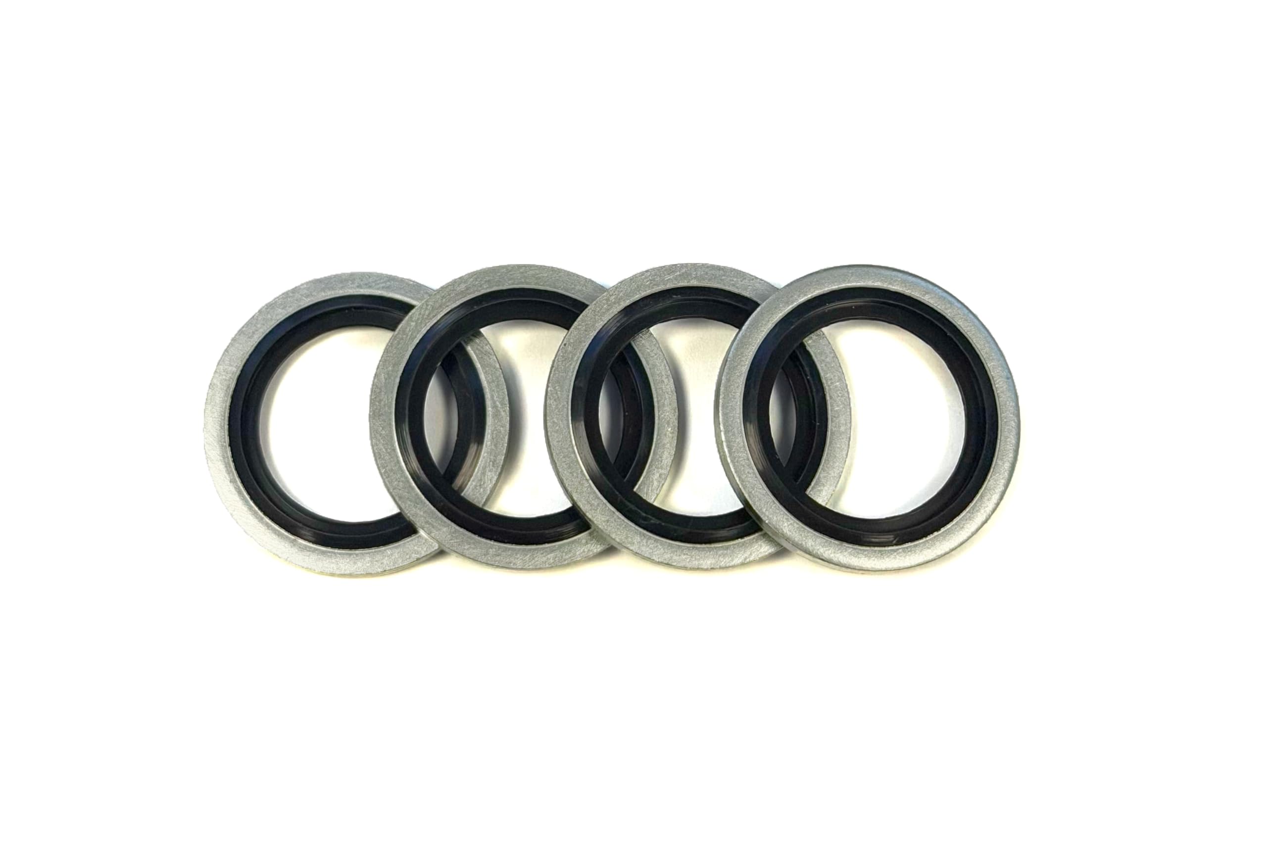 Bonded Dowty Washers Metric – Hydraulic Seals with Nitrile Rubber Insert | High-Pressure Sealing Washers for Hydraulic Fittings (10mm–26mm) (25, M16)