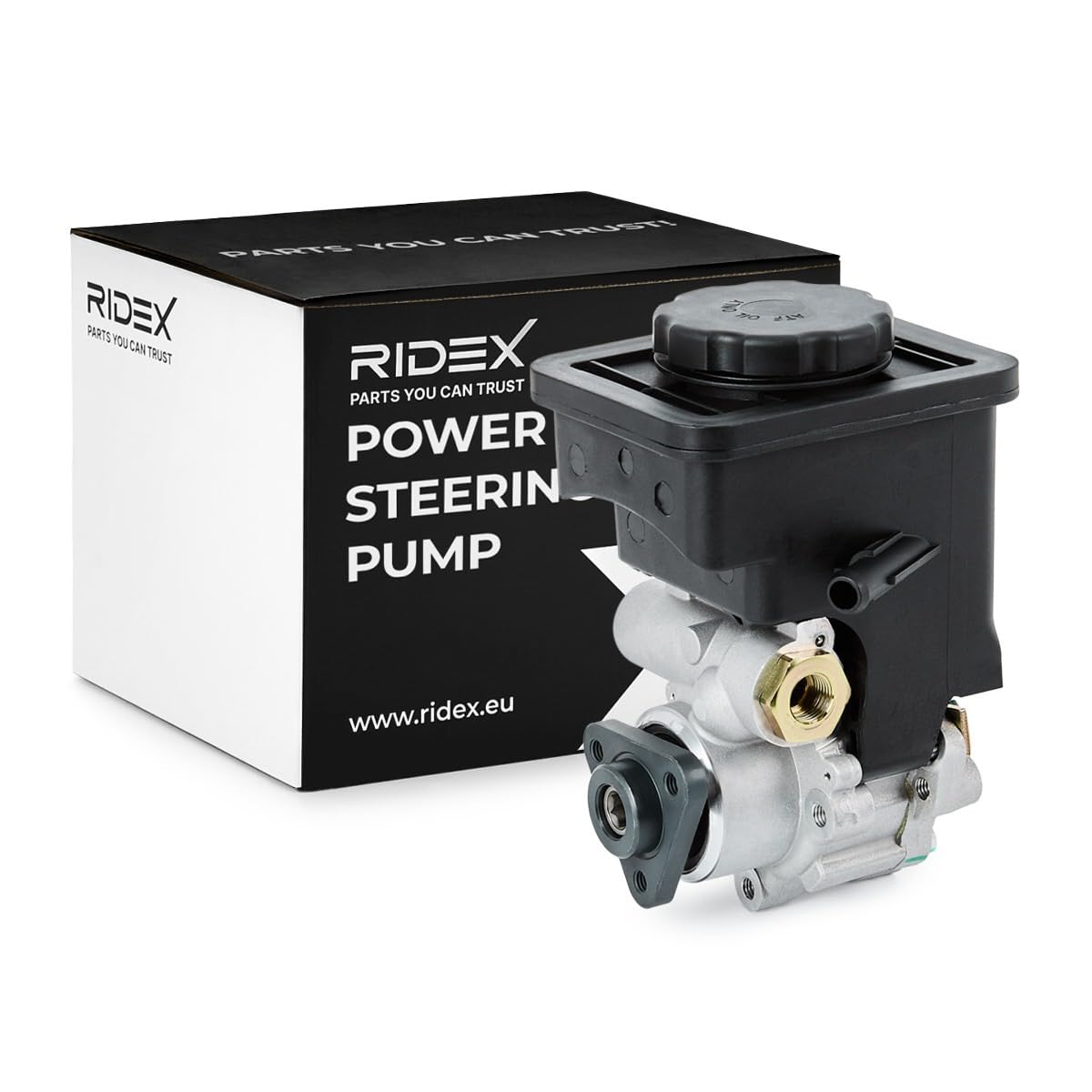 RIDEX 12H0022 Bomba de dirección hidráulico con depósito Compatible con BMW 3 Sedán E46
