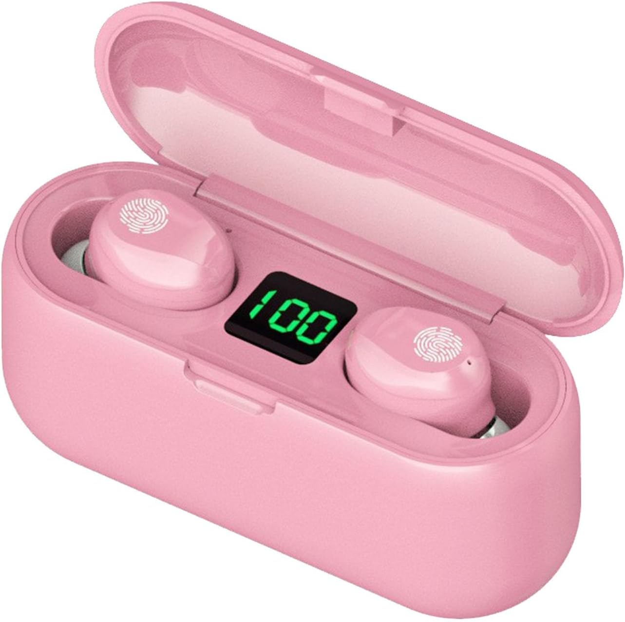 Wireless Earbuds, 5.2 Headphones with Charging Case and Mics, Earbuds Wireless Noise Cancelling Power Display for Sports/Working (Pink) Wireless Earbuds, 5.2 Headphones with Charging Case and Mics, Earbuds Wireless Noise Cancelling Power Display for Sports/Working (Pink)