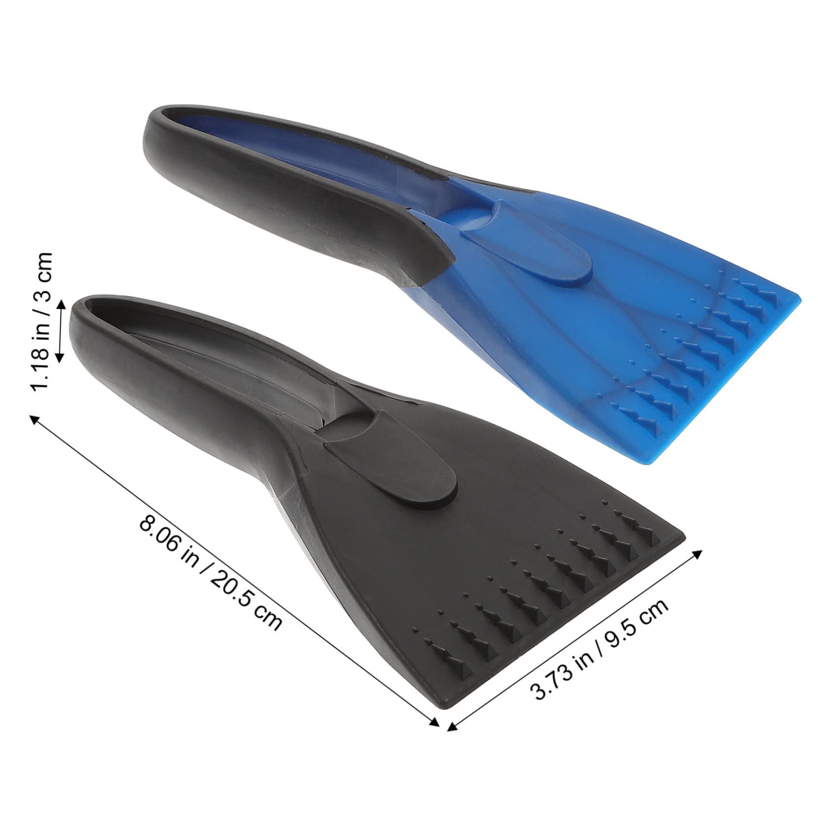 Generic 2pcs Mini Snow Shovel Durable Plastic Ice Scraper with Non Slip Grip for Efficient Winter Snow Removal for Cars Driveways and Emergency Use