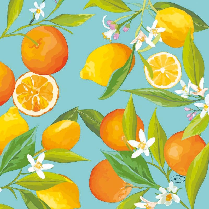 Duni 240 servilletas de papel 33 x 33 cm Limonero 3 capas