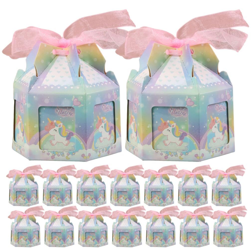 Scatola Porta Confetti Matrimonio 50 Pezzi in Carta e Ribbon