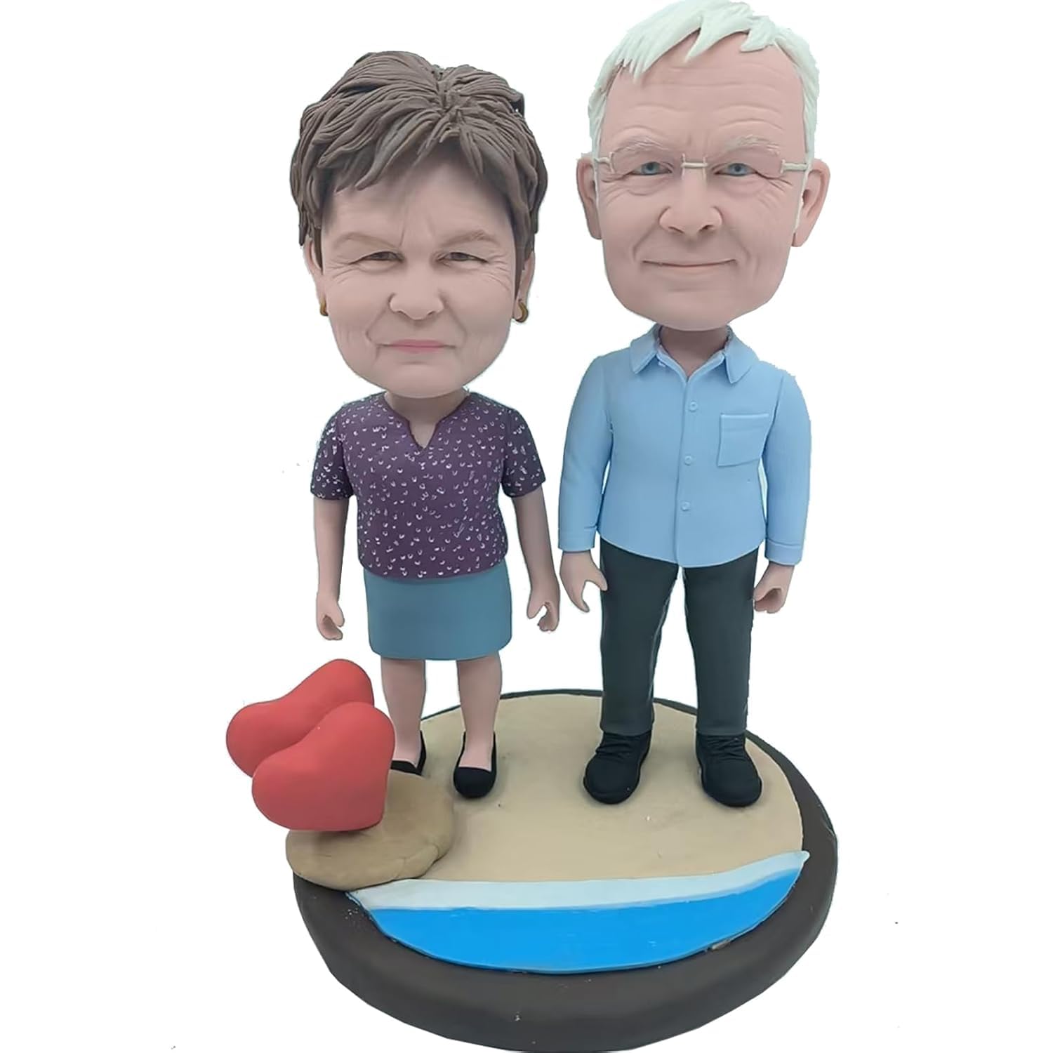 Bobblehead personalizado para el día de las parejas, aniversario, jubilación, regalo genérico, cabeza de bobblehead, figura de acción personalizada hecha a mano, figura de acción basada en tu foto