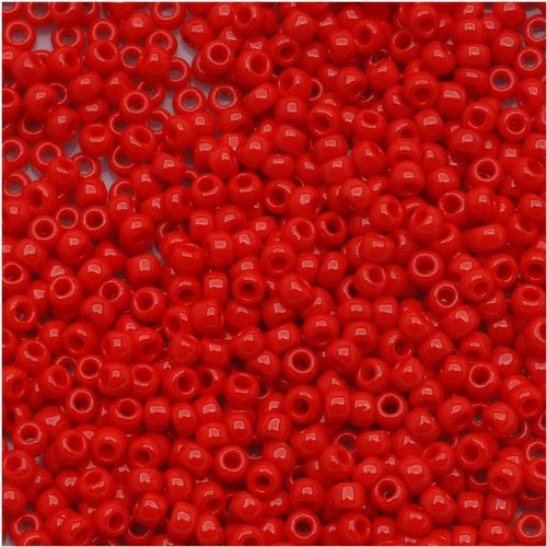 Toho Round Seed Beads 11/0 #45A 'Opaque Cherry' 8g
