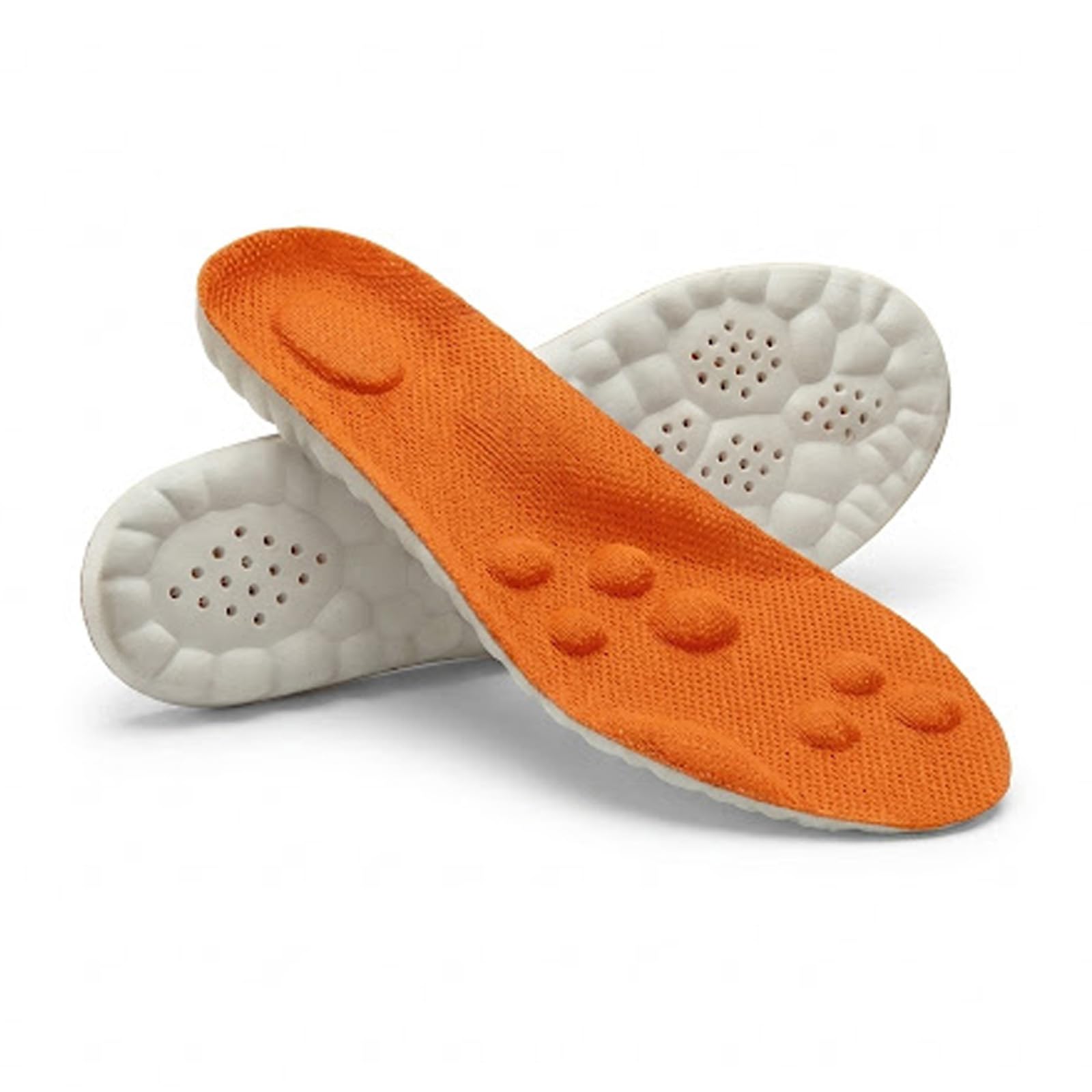 Semelle Kollo, Semelle Kollo Acupression, Soulagez Vos Pieds Des LePremier Pas, Confort De MassageToute La Journee (Orange, 37-38)