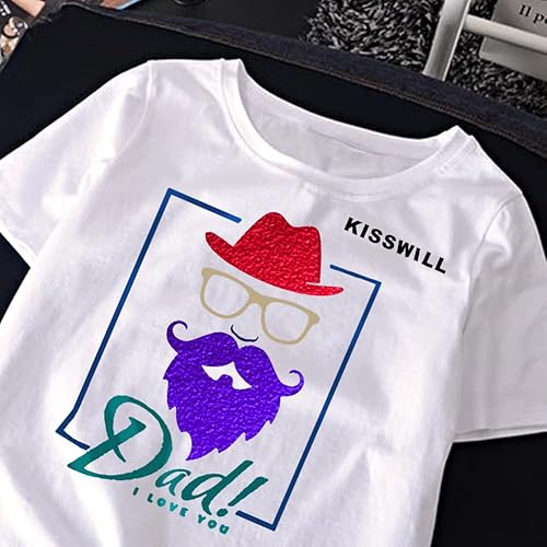 Miniatura 7 de KISSWILL Vinilo 3D Puff HTV  Rollos de espuma HTV de 10 x 48 pulgadas para camisetas, vinilo de transferencia térmica compatible con Silhouette