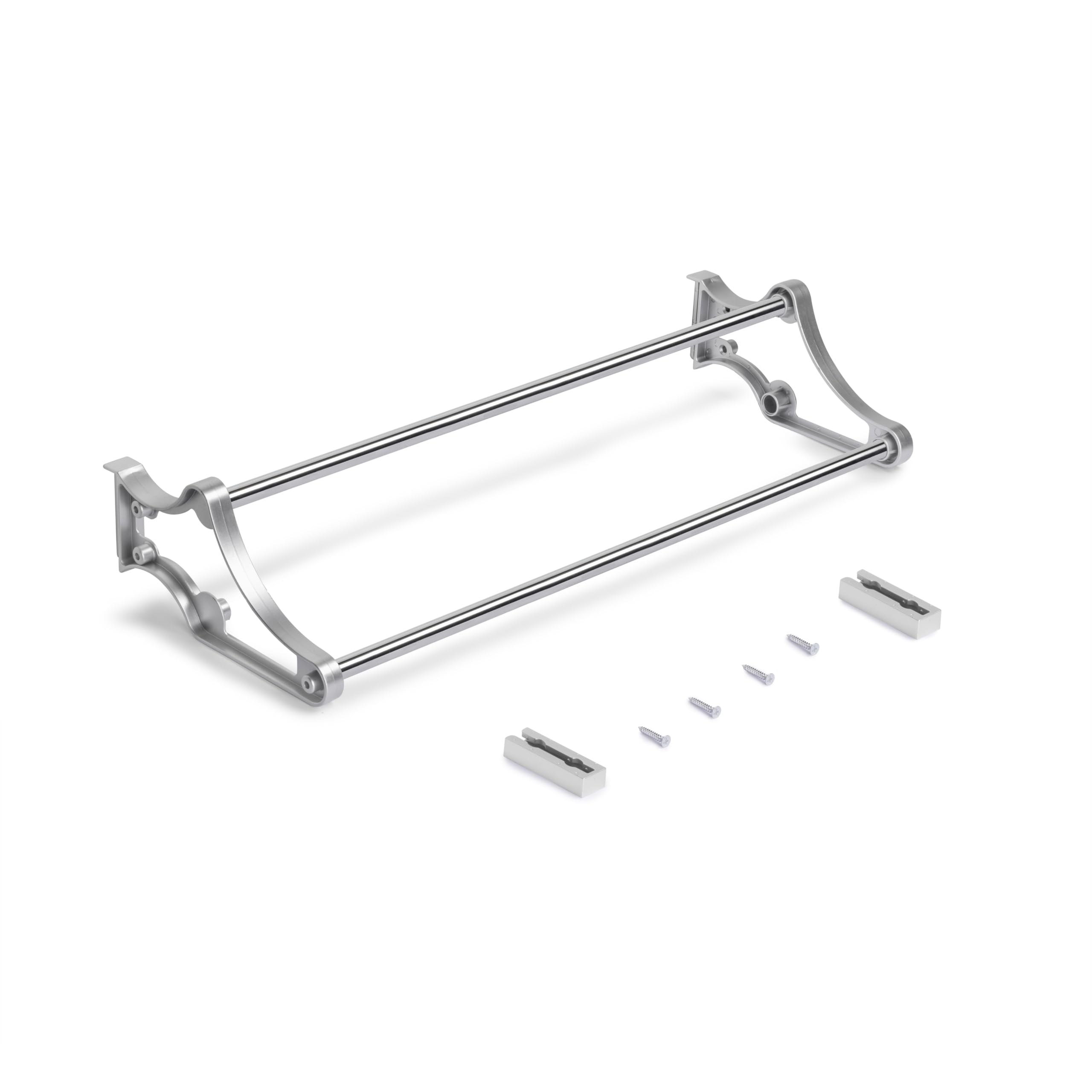 EMUCA - Zapatero Self para interior de armario, Acero y Plástico, Pintado aluminio