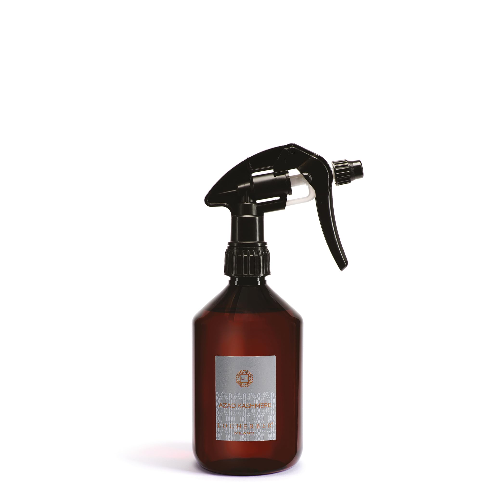 Locherber Milano Trigger Spray Per Tessuti e Ambiente Formato 500 Millilitri Fragranza Azad Kashmere Profumo Fiorito, Legnoso e Cipriato