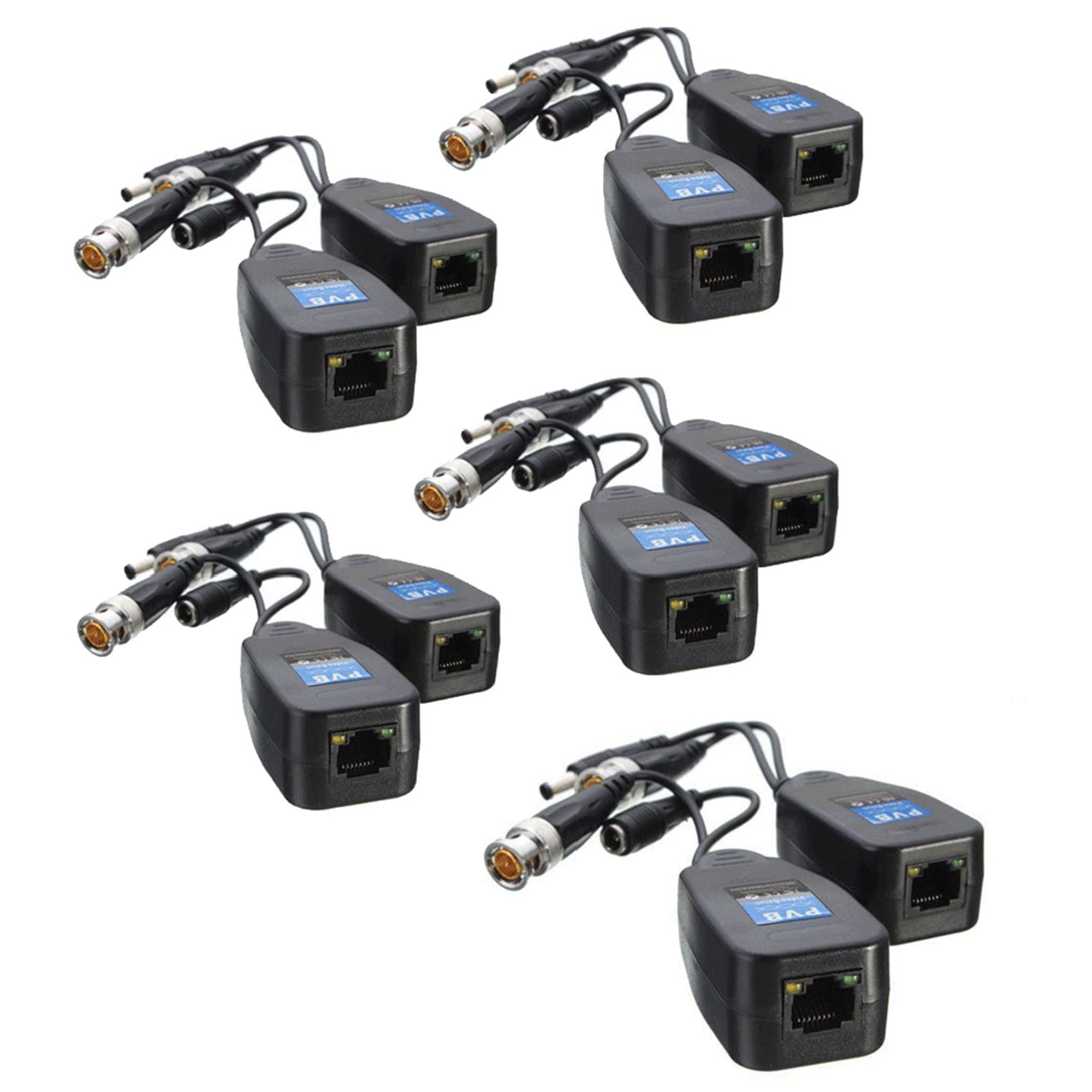 Transformateur et récepteur vidéo coaxial de caméra CCTV BNC vers Convertisseur Balun RJ45 vidéo Balun HD