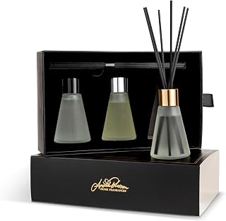 Mini Remix Reed Diffuser Set of 3 Oil Diffuser 3.5 Oz for Gifting,Closet Air Freshner,for Bathroom Air Fresheners