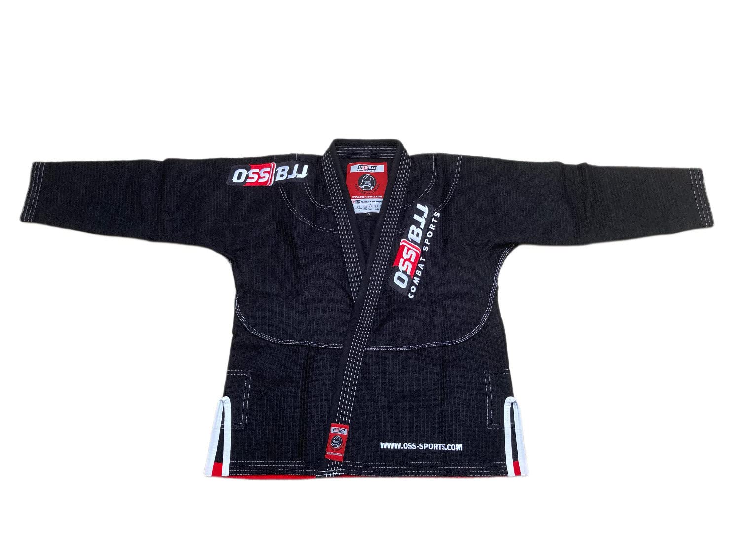 OSS Combat Sports BJJ Gi - Kimono Brasiliano Jiu Jitsu - Jujitsu Gi - Colletto Resistente al Ripstop - Manica Rinforzata e Design Confortevole - BJJ Gi A2 A3