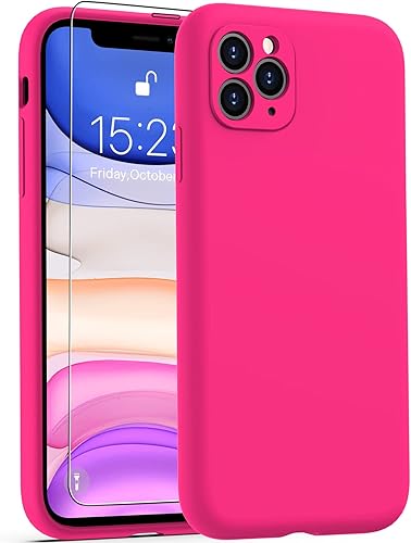 Miniatura 7 de DEENAKIN Funda compatible con iPhone 11 Pro Max con protector de pantalla, protección mejorada de la cámara, funda de silicona suave al tacto de la