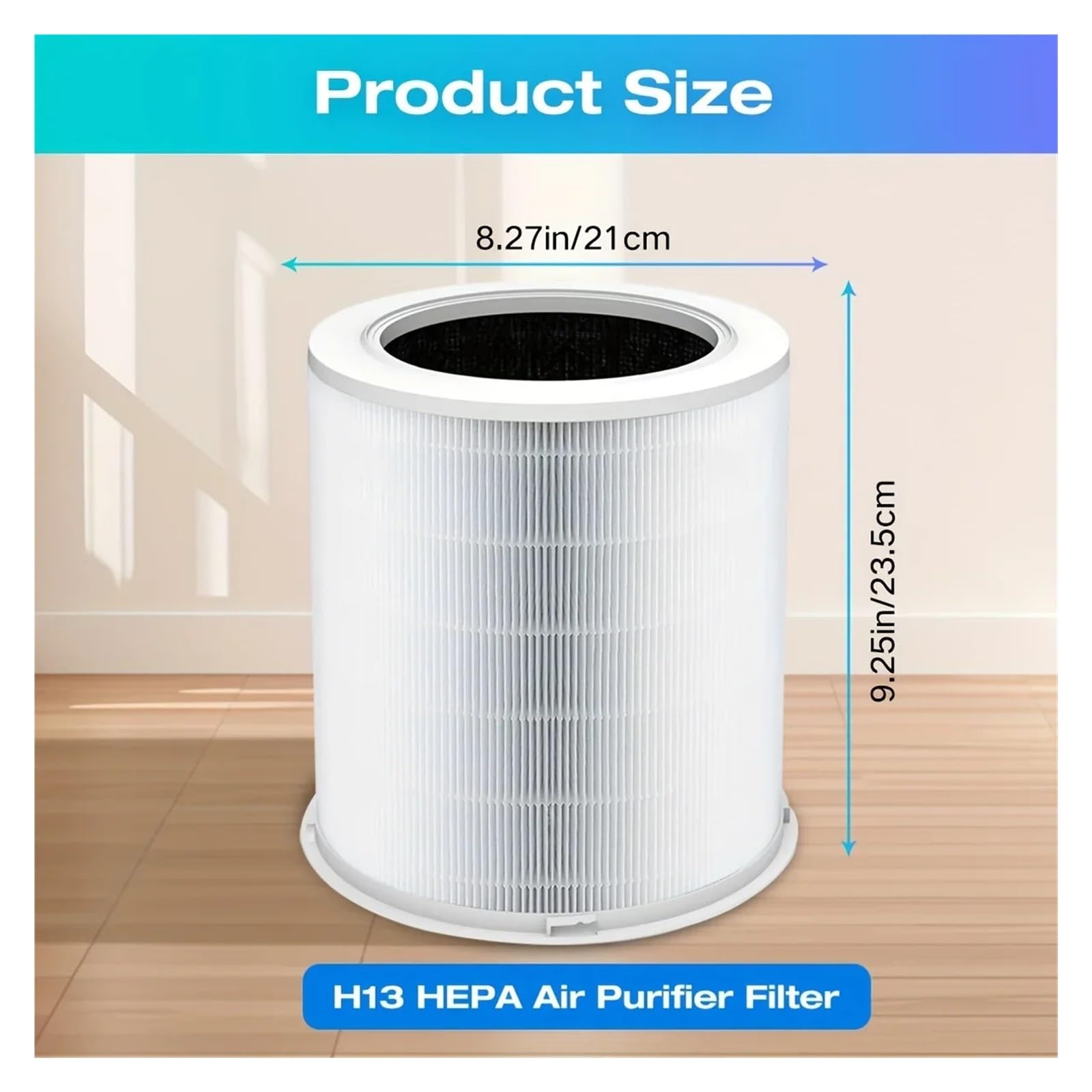 Filtro Purificador De Aire, Compatible Con Purificadores De Aire Dr.J Professional AP401 AP402 Y GCZ AP402, Alta Eficiencia, Bajo Nivel De Ruido, Larga Duración, Fácil Instalación(2 Pack)