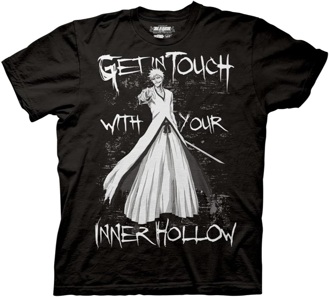 Bleach Adult Unisex Your Inner Hollow Heavy Weight 100% Cotton Crew T-Shirt
