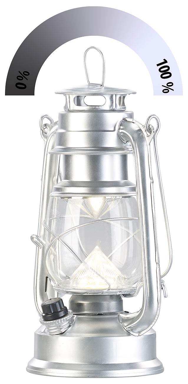 Lunartec Sturmlaternen LED, Akku: 2er-Set Ultra helle LED-Sturmlampen, Akku, 200 lm, 3 Watt (Handlaterne, helle Lampe wiederaufladbar)