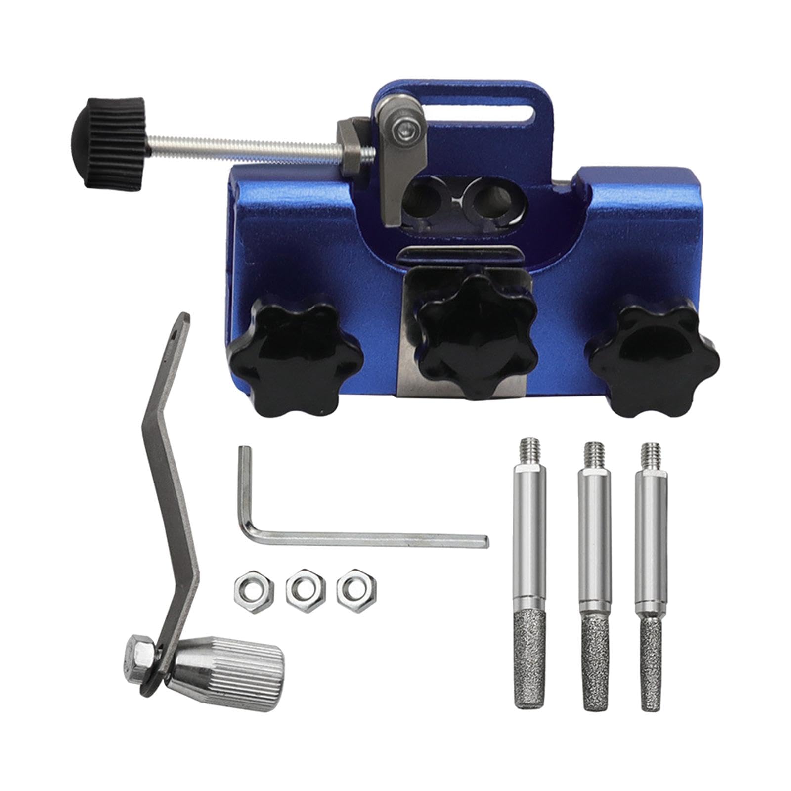 Chain Saw Sharpener Portable with Grinding Rod Handheld Metal Sharpening Tool Blue-image-45