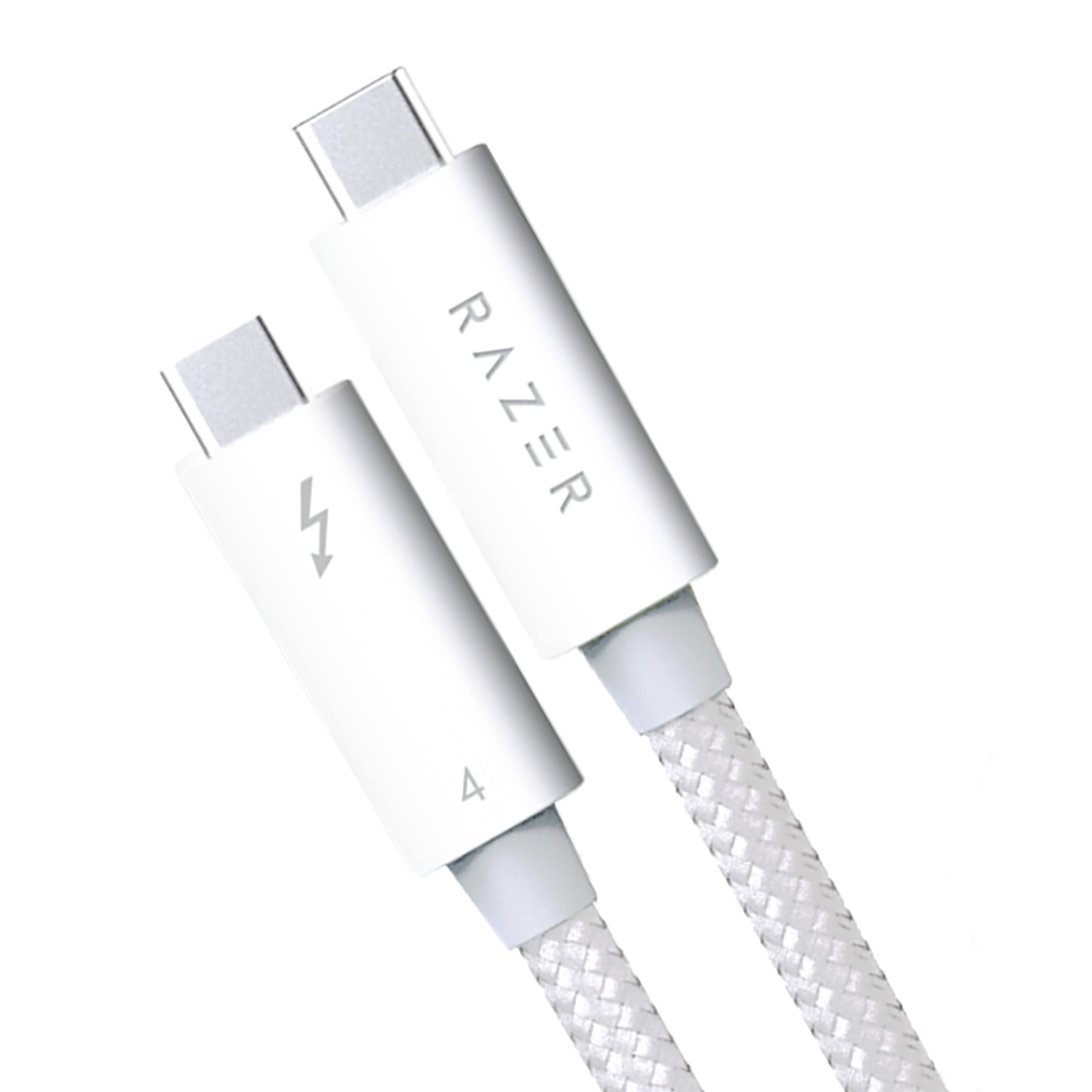 Razer Thunderbolt 4 Cable (0.8 Meter) - Up to 40 Gigabit per Second, Resolutions up to 8K | White
