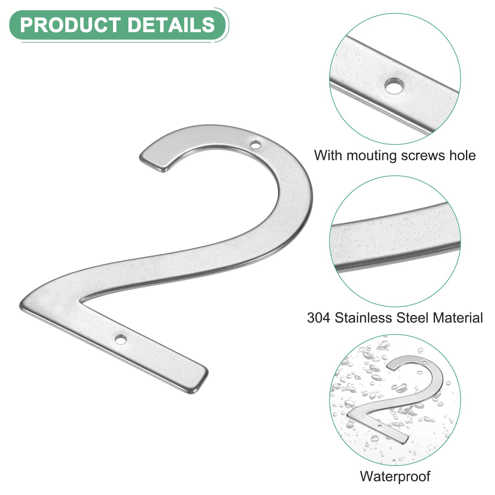 M METERXITY 1-Pack House Number - Image 2