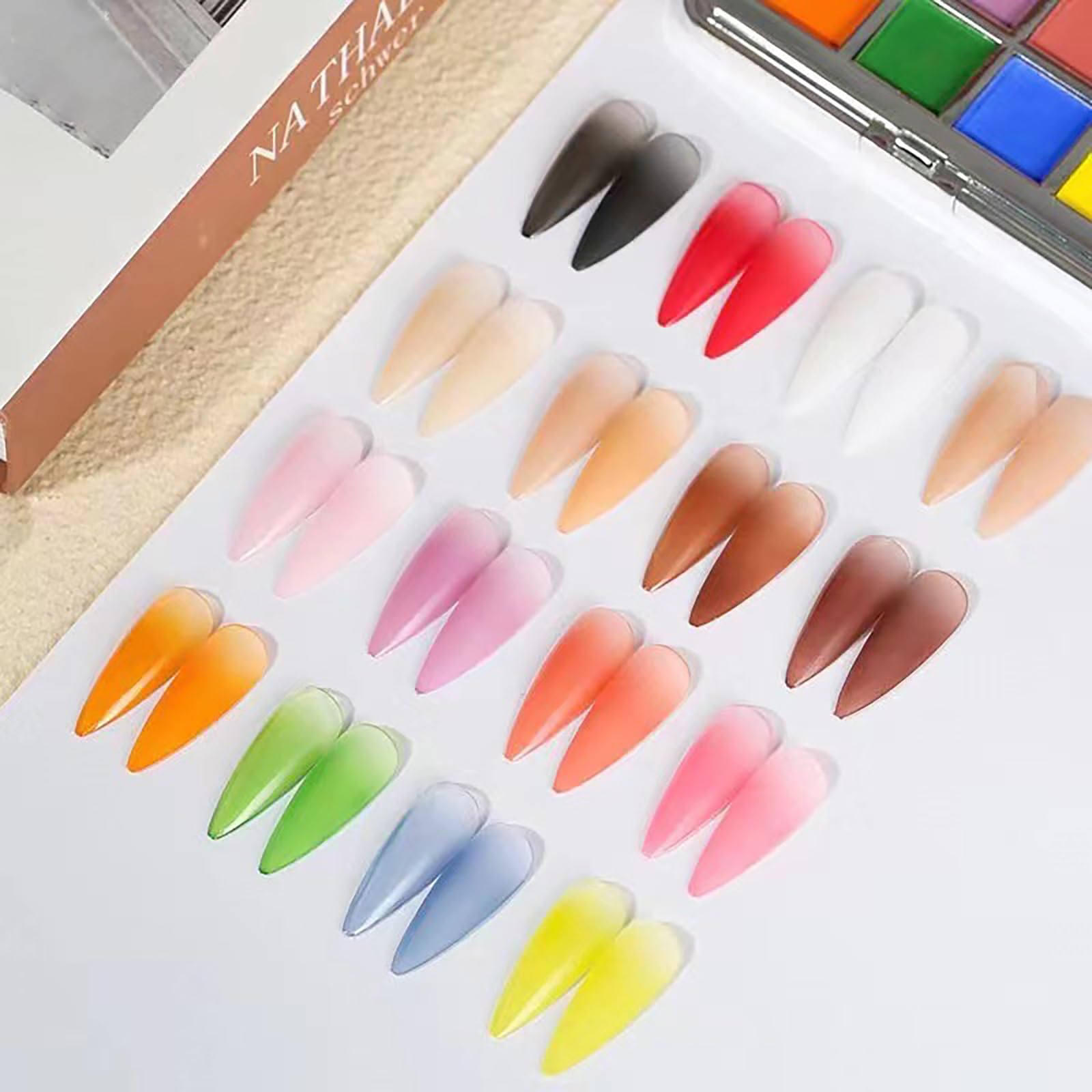 Palette di pigmenti per unghie, polvere per unghie cromata, glitter per nail art, effetto specchio metallico, pigmento olografico Aurora, polvere per unghie ombré per nail art, resina(03)