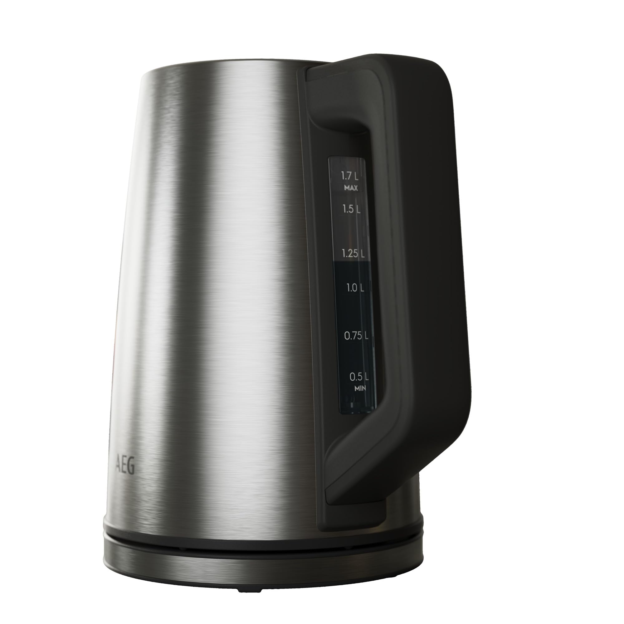 AEG Wasserkocher Deli 5, 2400 Watt, 5 Einstellbare Temperaturstufen, 1,7 l, 3-fache Automatische Sicherheitsabschaltung, Anti-Tropf- und Warmhaltefunktion, Einhand-Deckelöffnung, Edelstahl, K5-1-6ST
