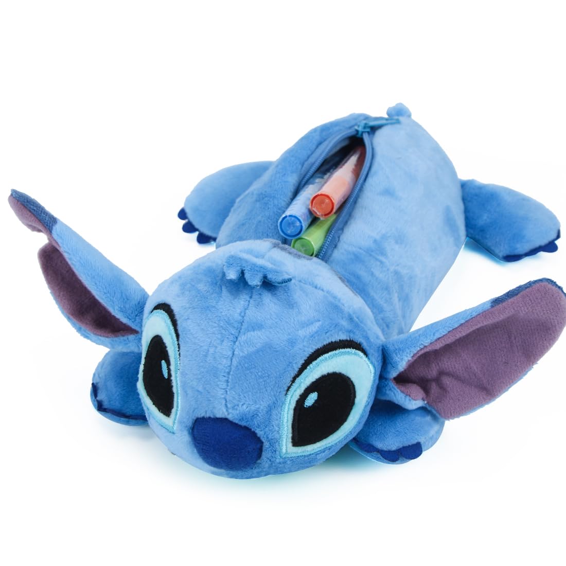 Philoctes Estuche Escolar Estuche de Peluche Estuches de Lápices Grande Capacidad Estuches Bolsas de Almacenamiento para Adolescentes niñas niños, Azul