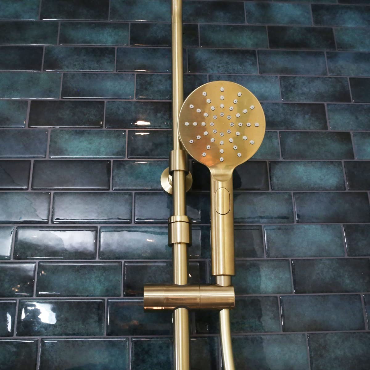 Essebagno Luisa colonne de douche thermostatique or brossé