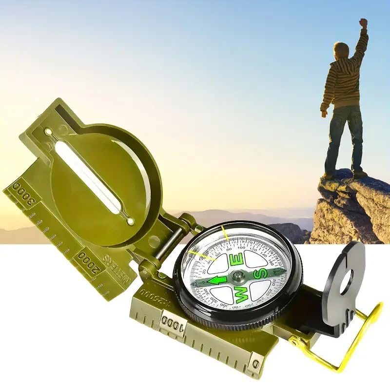 Brújula multifuncional de supervivencia para camping y senderismo miniatura 3