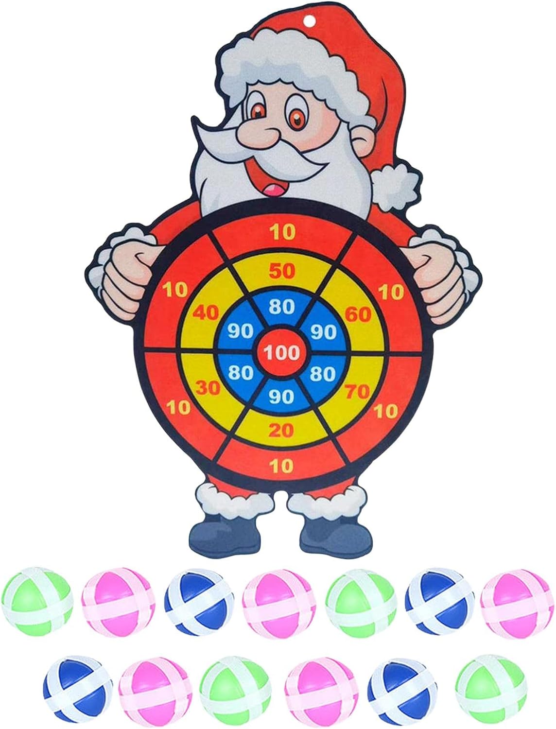 ダーツボードゲーム 13個のスティックボールを備えたダーツボードセットの子供 漫画の安全なダーツボードゲーム クリスマス 誕生日プレゼント用のダーツボードキット 3歳以上に適しています Aoooa Off